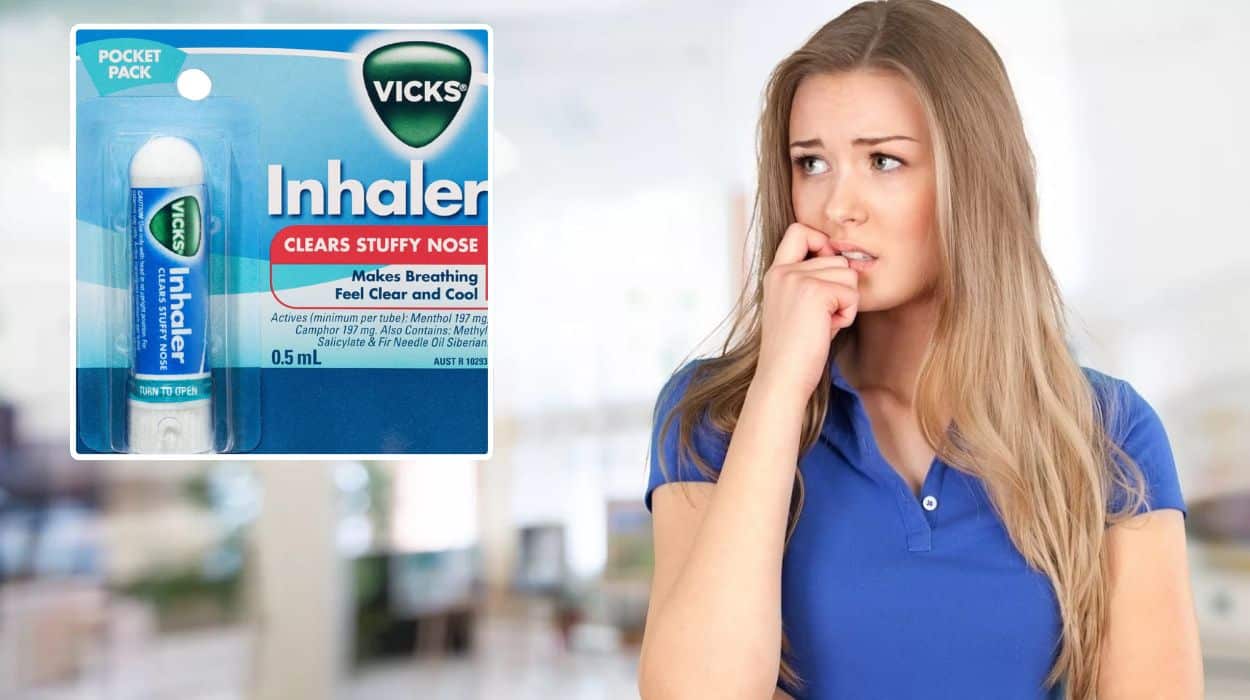 Millennial accepts it’s all over after buying a Vicks Inhaler for its intended purpose