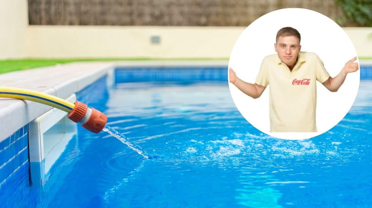Man catches Coca-Cola employee filling up his pool from his tap 